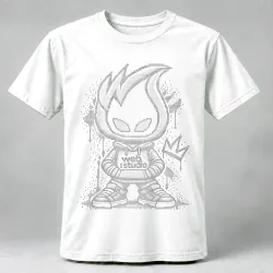 Kode Binary White Tee - GC Web Studio