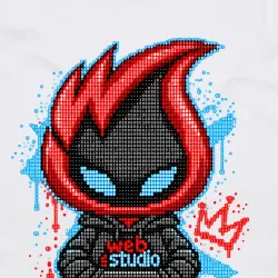 Kode Binary Splash Black Tee - GC Web Studio