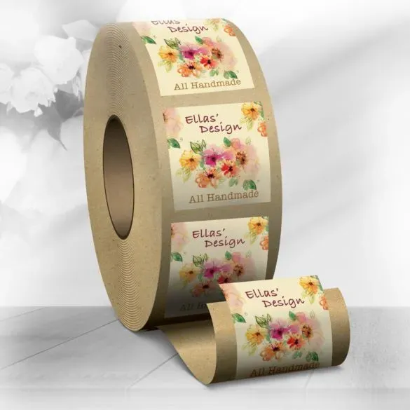 Eggshell Felt Roll Labels