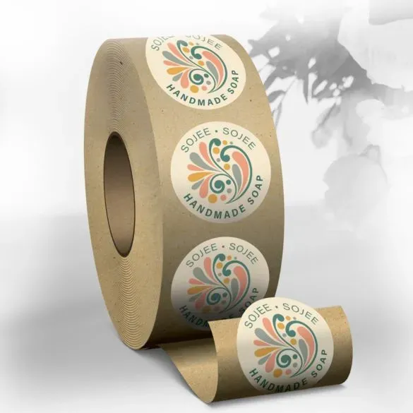 Eggshell Felt Roll Labels