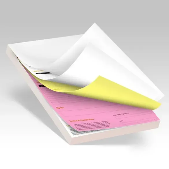 3-part NCR Form Pads w Wraparound Cover