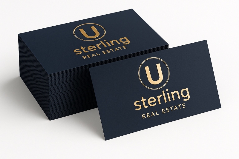 Raised Foil Business Cards