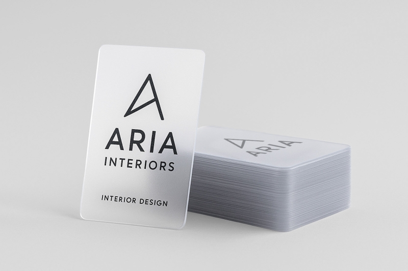 Frosted Plastic Business Cards