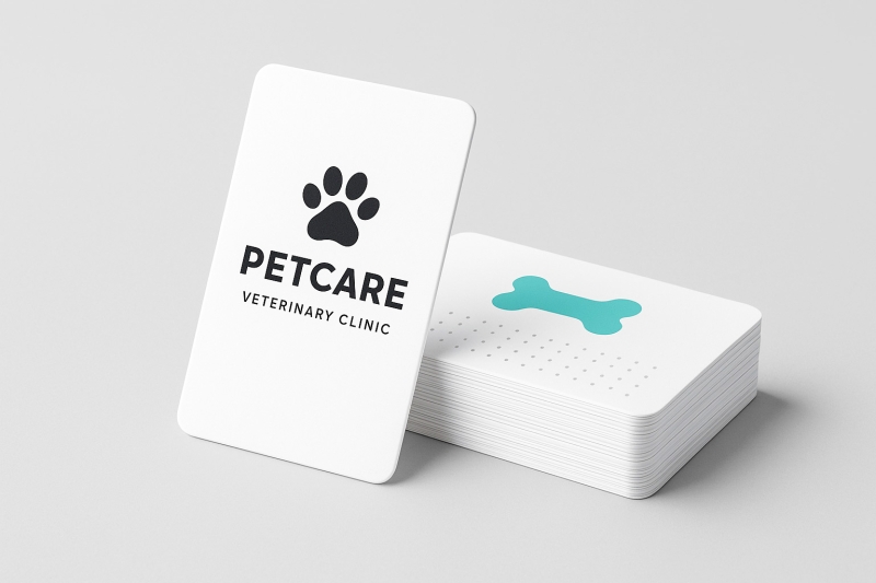 White Plastic Business Cards