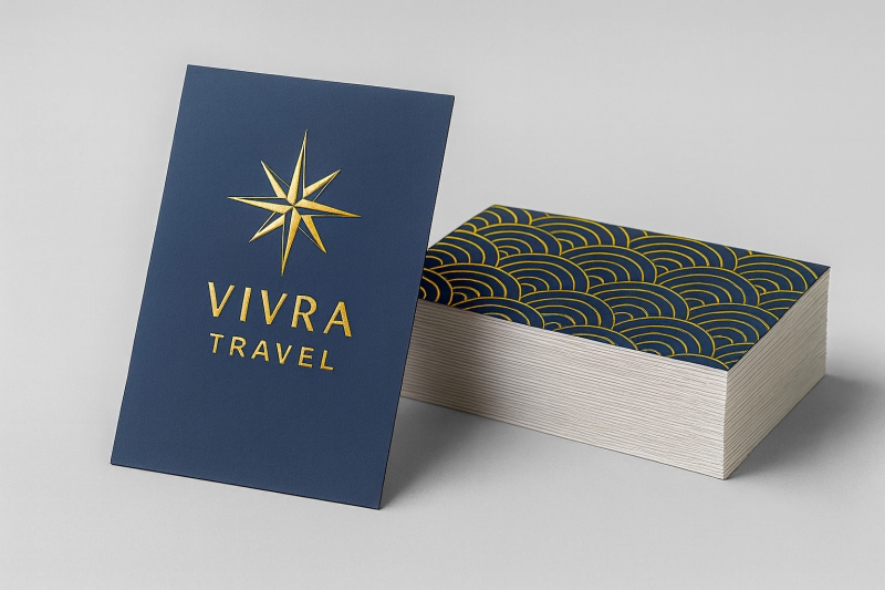 Raised Foil Business Cards