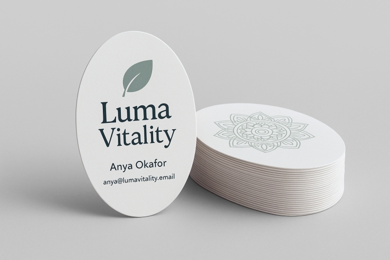 Oval Business Cards