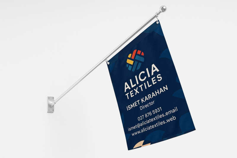 Single Sided Pole Flags