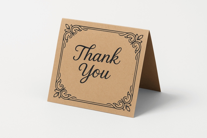 Brown Kraft Greeting Cards