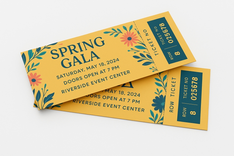 Variable Numbering Event Tickets