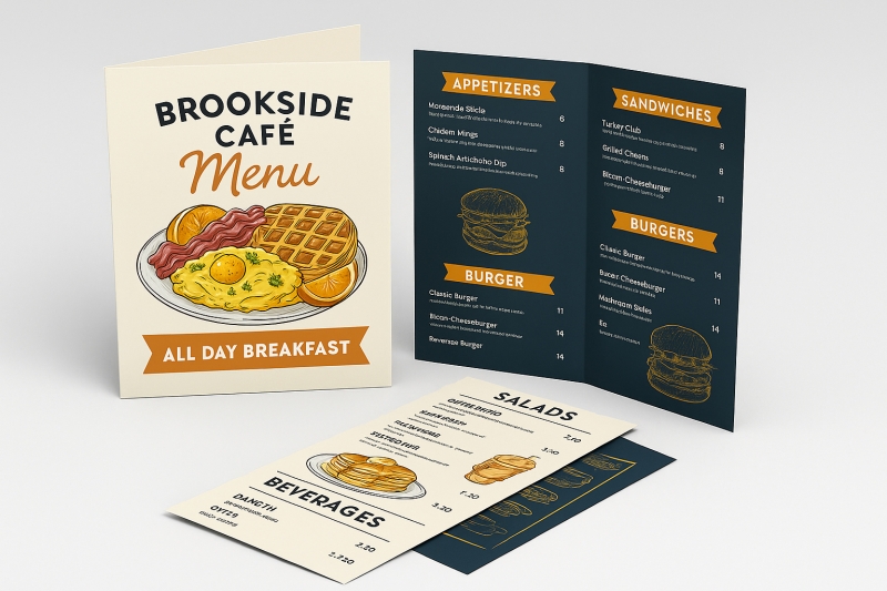 Durable Spill-Proof Menus