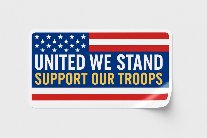 Adhesive Vinyl Bumper Sticker