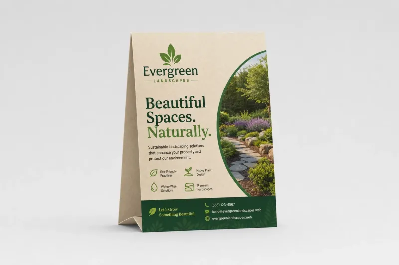 Natural Table Tents
