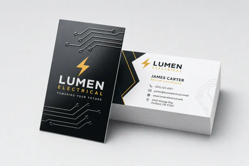 Embossed Gloss Business Cards