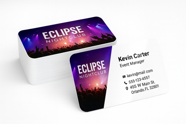 White Plastic Business Cards