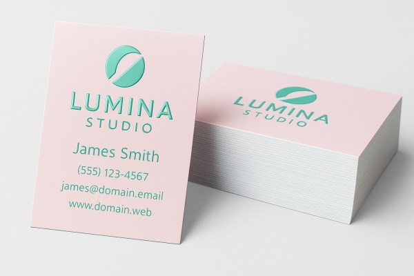 Embossed Gloss Business Cards