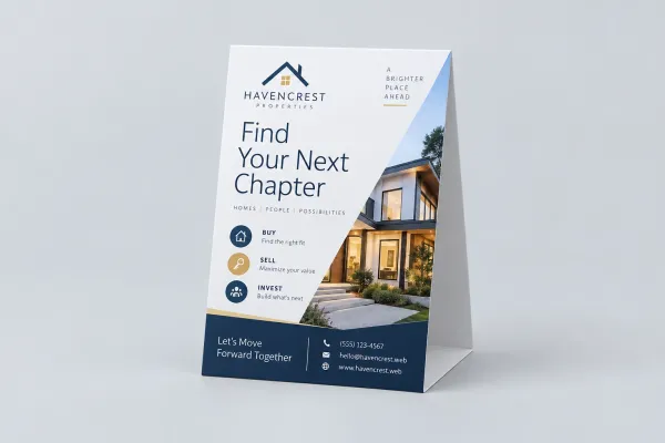 Premium Table Tents