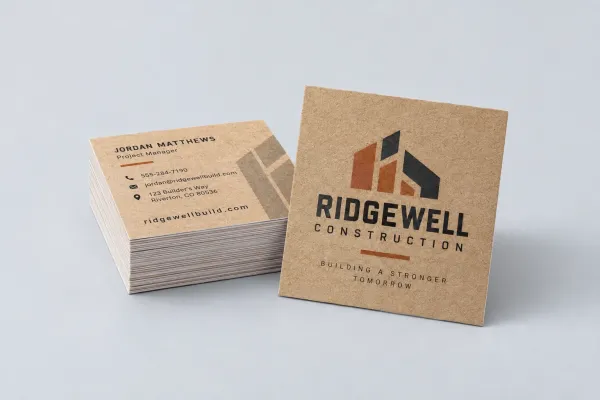 Brown Kraft Business Cards