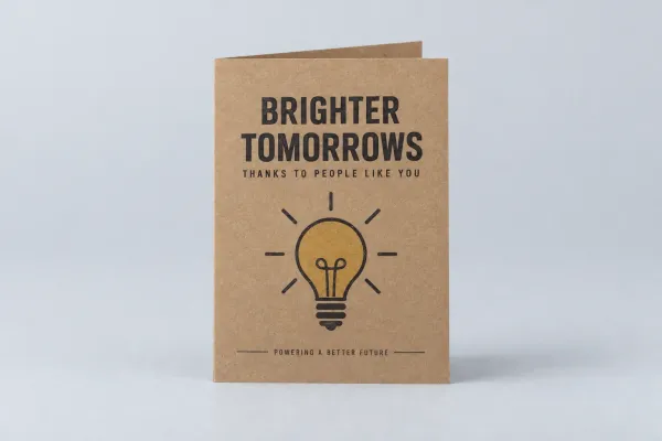 Brown Kraft Greeting Cards