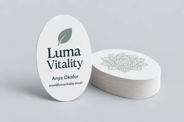Oval Business Cards