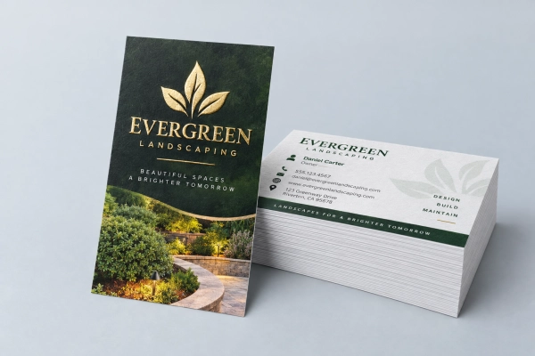 Raised Foil Business Cards