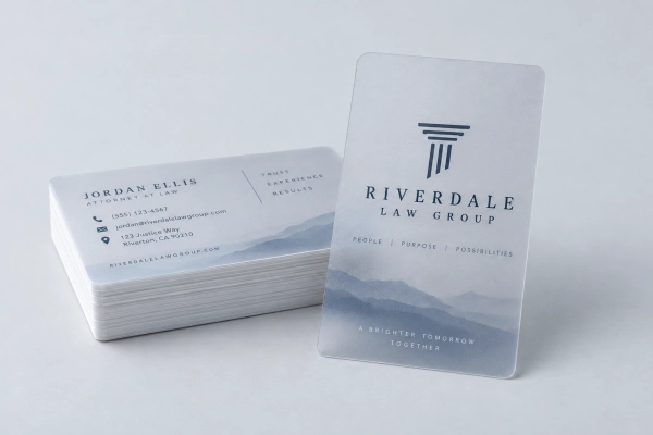 Frosted Plastic Business Cards